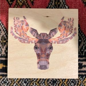 5/$20 Moose art, coaster from Banff Canada